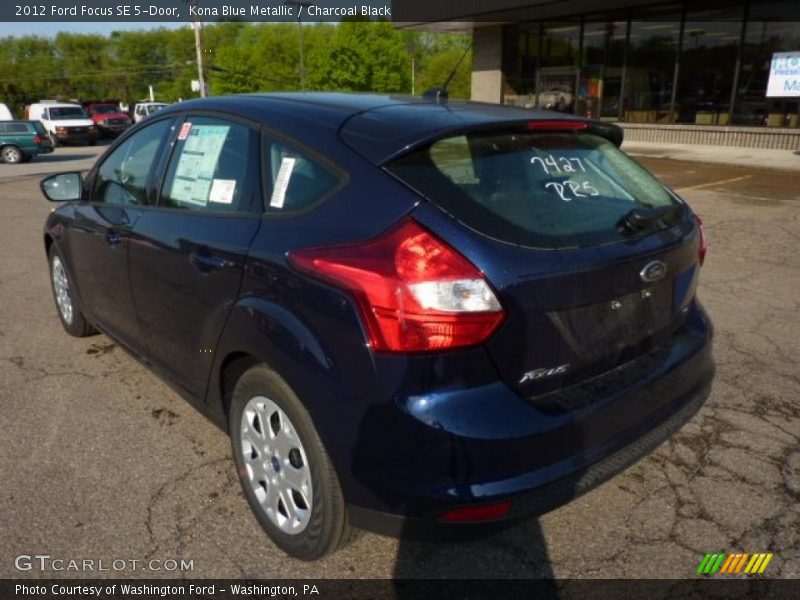 Kona Blue Metallic / Charcoal Black 2012 Ford Focus SE 5-Door