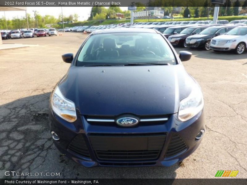 Kona Blue Metallic / Charcoal Black 2012 Ford Focus SE 5-Door