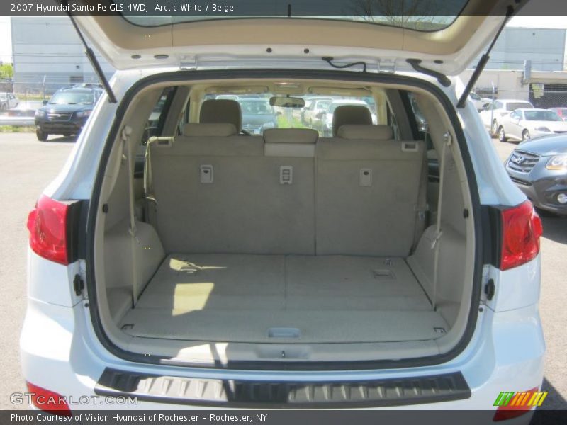 Arctic White / Beige 2007 Hyundai Santa Fe GLS 4WD