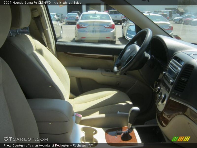 Arctic White / Beige 2007 Hyundai Santa Fe GLS 4WD