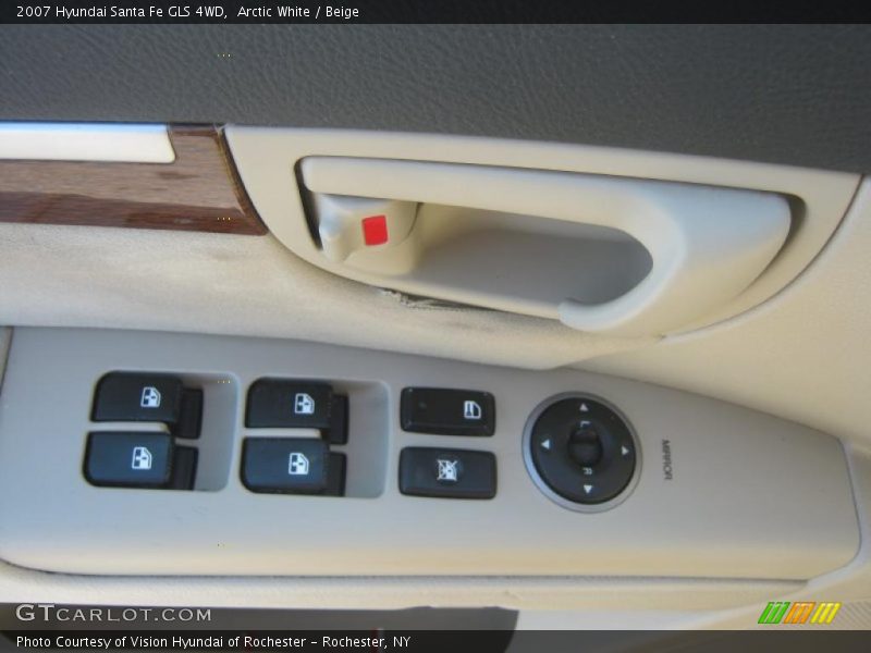 Arctic White / Beige 2007 Hyundai Santa Fe GLS 4WD