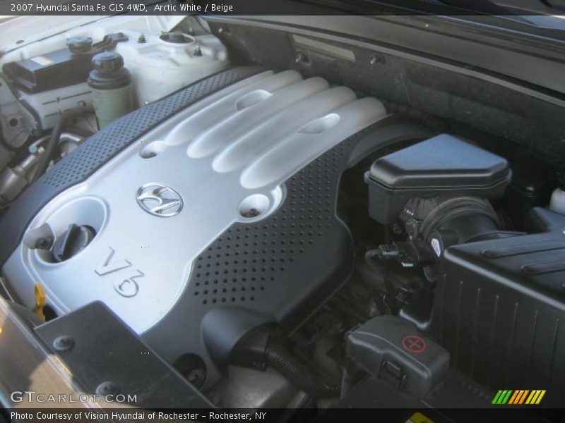 Arctic White / Beige 2007 Hyundai Santa Fe GLS 4WD