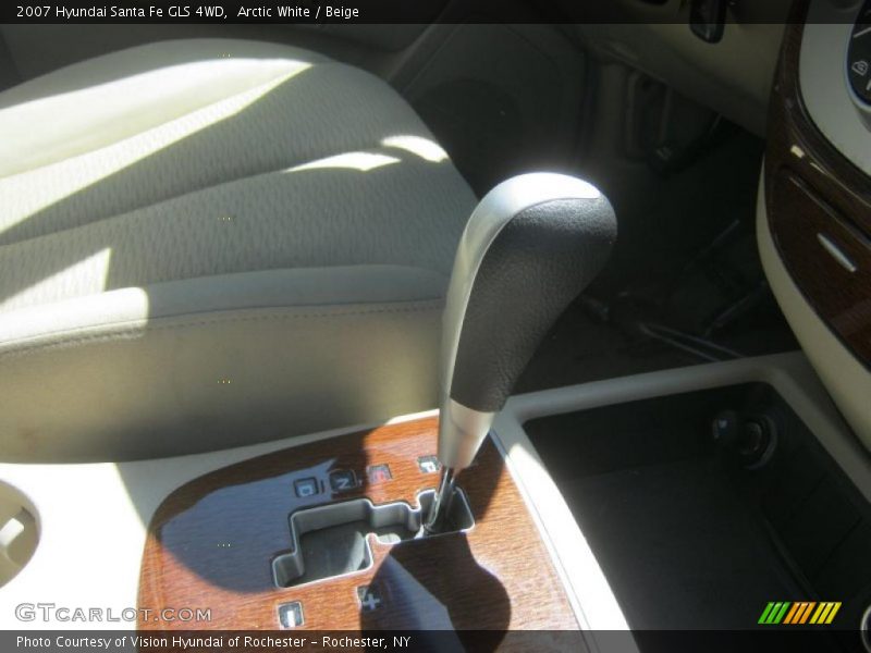 Arctic White / Beige 2007 Hyundai Santa Fe GLS 4WD