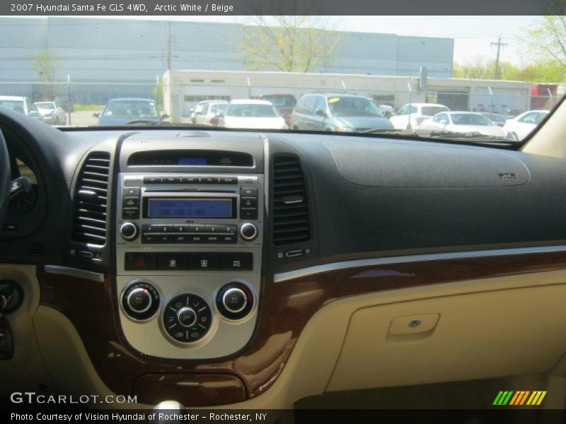 Arctic White / Beige 2007 Hyundai Santa Fe GLS 4WD