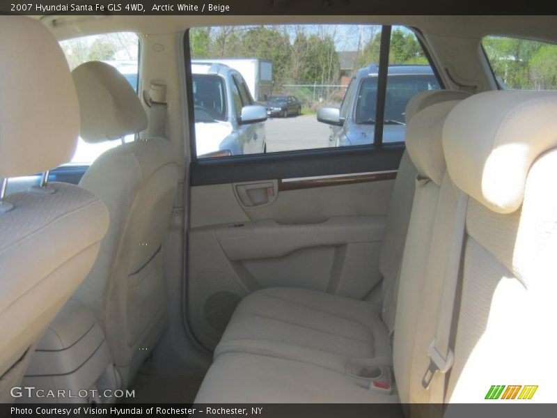 Arctic White / Beige 2007 Hyundai Santa Fe GLS 4WD