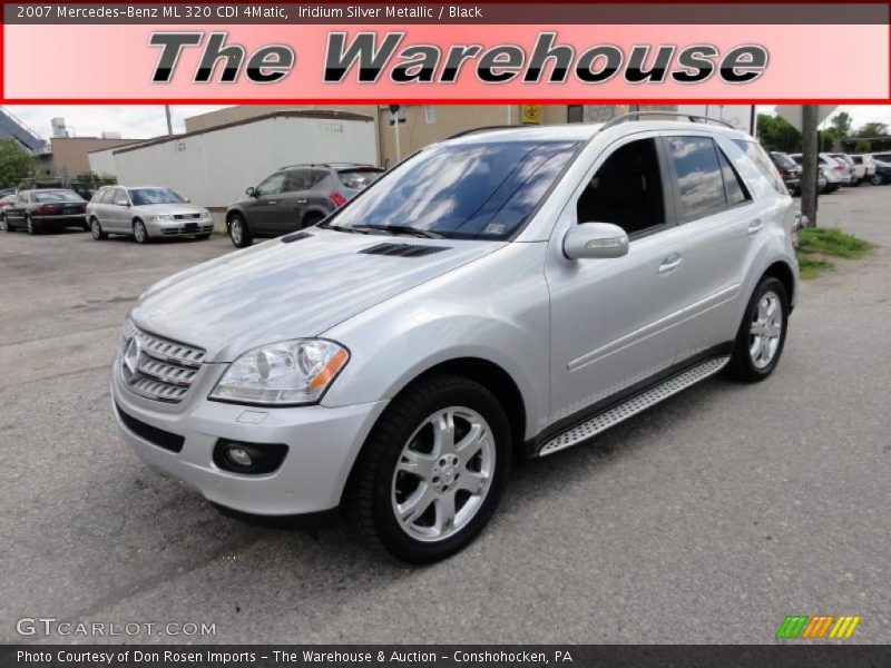 Iridium Silver Metallic / Black 2007 Mercedes-Benz ML 320 CDI 4Matic