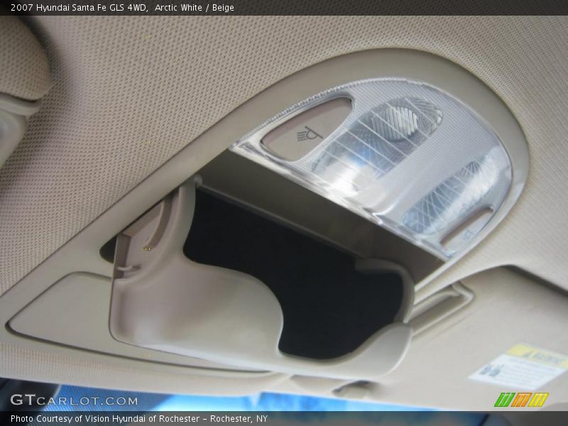 Arctic White / Beige 2007 Hyundai Santa Fe GLS 4WD