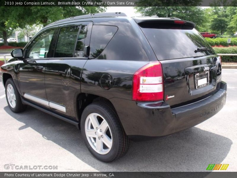 Brilliant Black Crystal Pearl / Dark Slate Gray 2010 Jeep Compass Latitude
