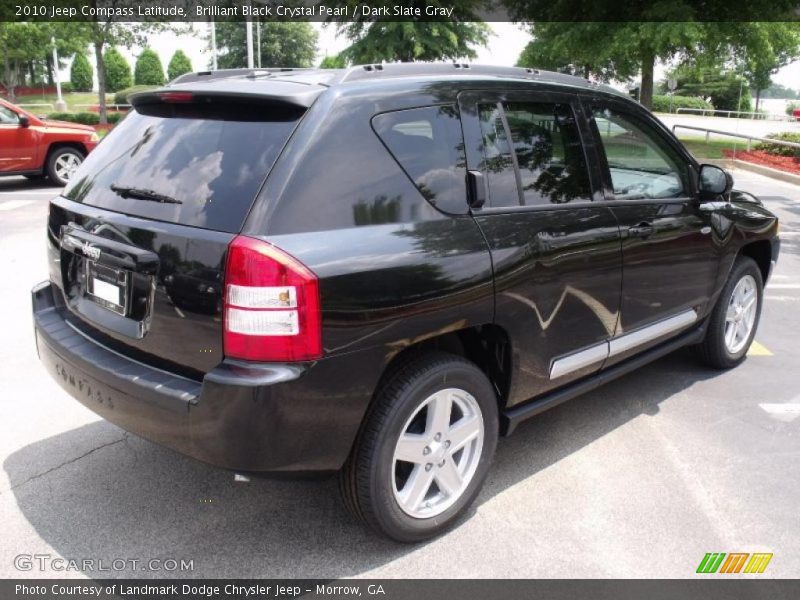 Brilliant Black Crystal Pearl / Dark Slate Gray 2010 Jeep Compass Latitude