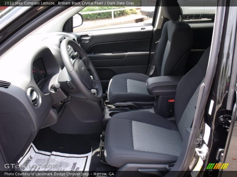 Brilliant Black Crystal Pearl / Dark Slate Gray 2010 Jeep Compass Latitude