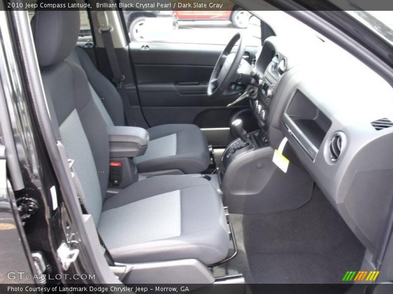 Brilliant Black Crystal Pearl / Dark Slate Gray 2010 Jeep Compass Latitude