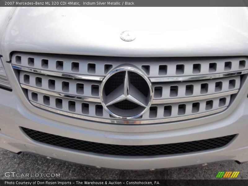 Iridium Silver Metallic / Black 2007 Mercedes-Benz ML 320 CDI 4Matic