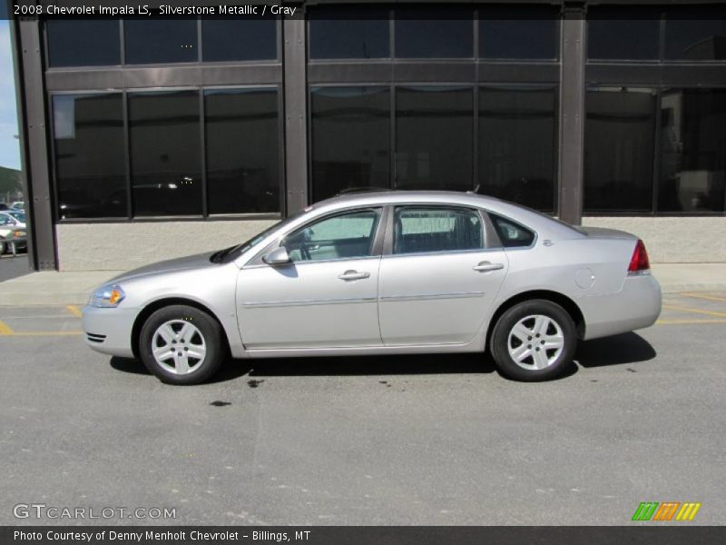 Silverstone Metallic / Gray 2008 Chevrolet Impala LS