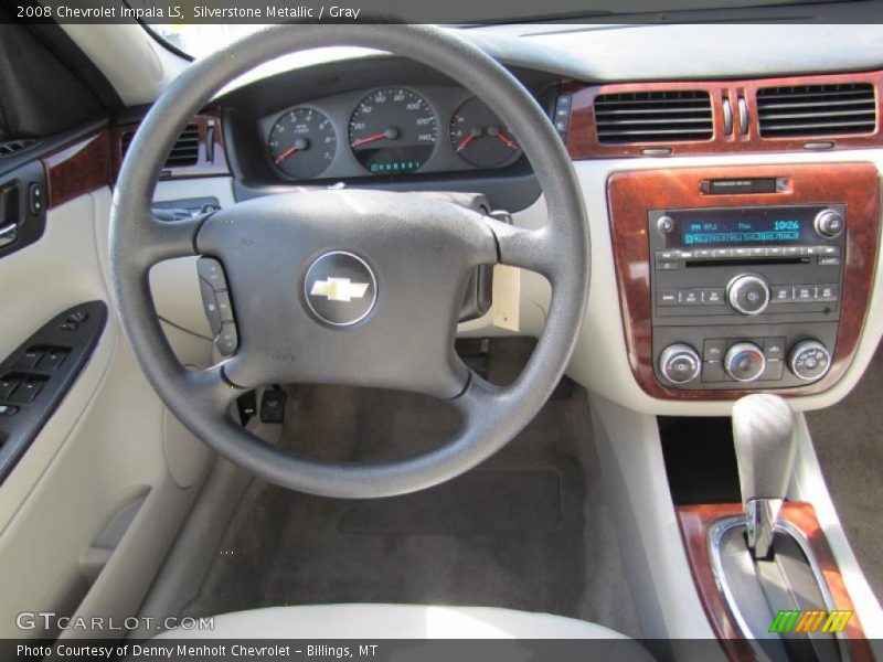 Silverstone Metallic / Gray 2008 Chevrolet Impala LS