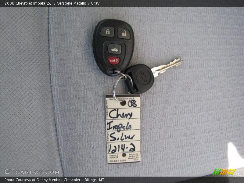 Silverstone Metallic / Gray 2008 Chevrolet Impala LS