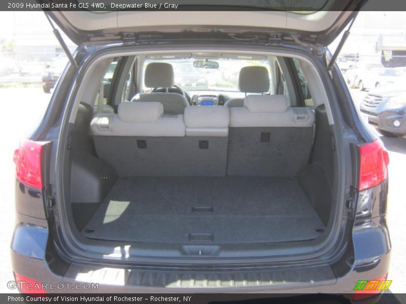 Deepwater Blue / Gray 2009 Hyundai Santa Fe GLS 4WD