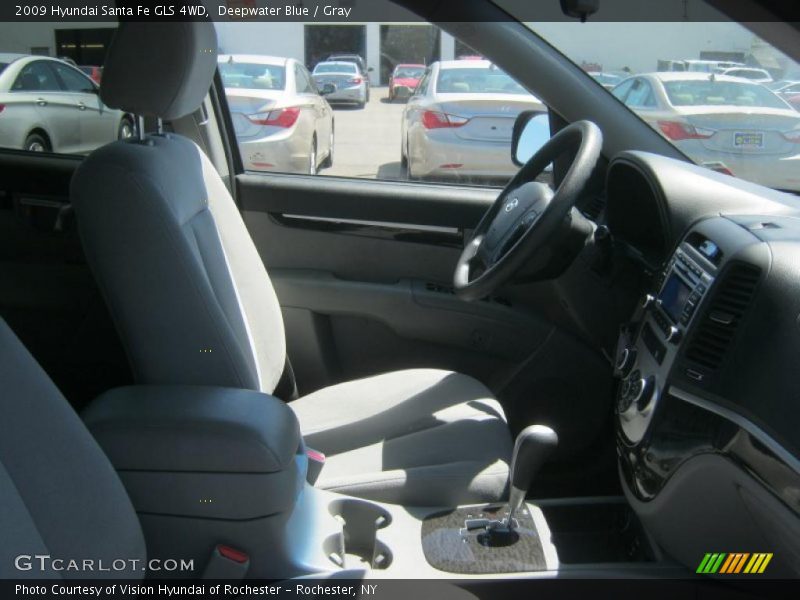Deepwater Blue / Gray 2009 Hyundai Santa Fe GLS 4WD