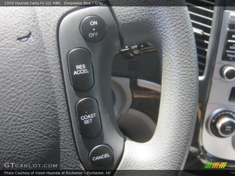 Deepwater Blue / Gray 2009 Hyundai Santa Fe GLS 4WD