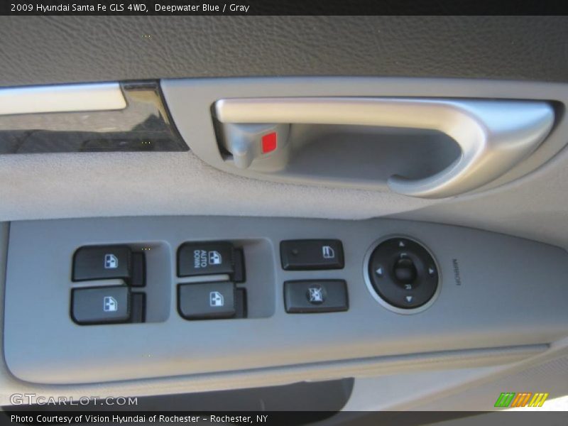 Deepwater Blue / Gray 2009 Hyundai Santa Fe GLS 4WD