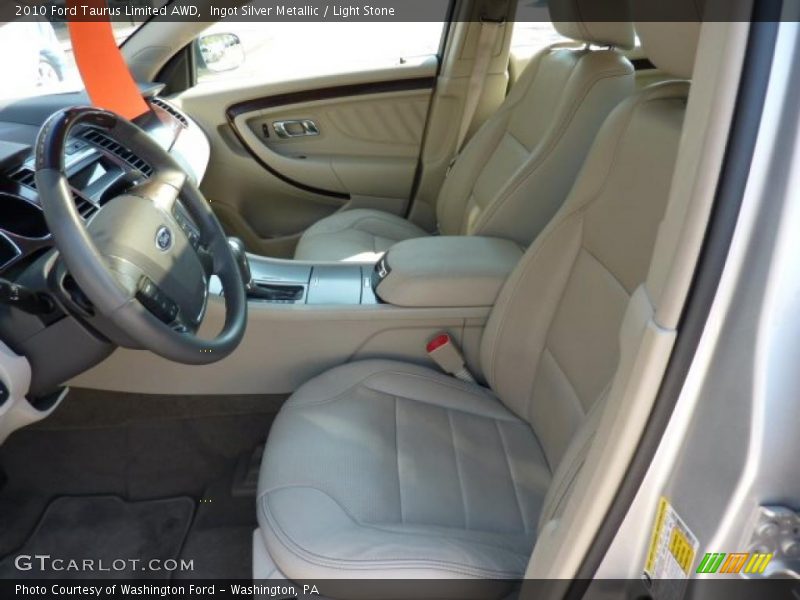 Ingot Silver Metallic / Light Stone 2010 Ford Taurus Limited AWD