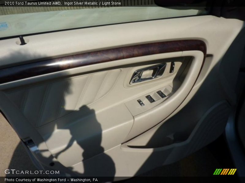 Ingot Silver Metallic / Light Stone 2010 Ford Taurus Limited AWD