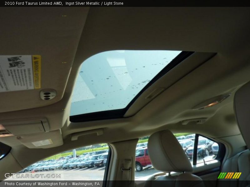 Ingot Silver Metallic / Light Stone 2010 Ford Taurus Limited AWD