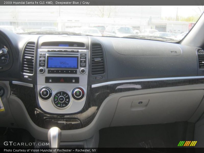 Deepwater Blue / Gray 2009 Hyundai Santa Fe GLS 4WD
