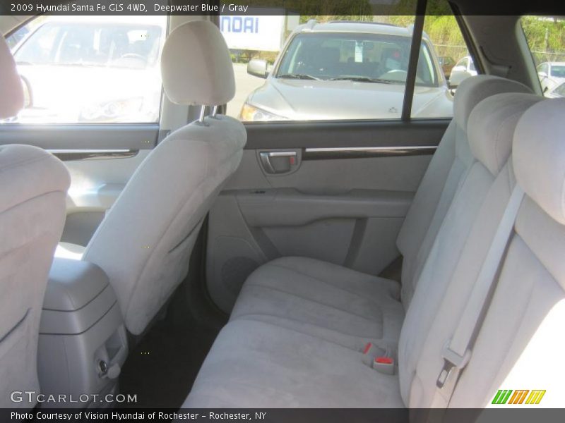 Deepwater Blue / Gray 2009 Hyundai Santa Fe GLS 4WD