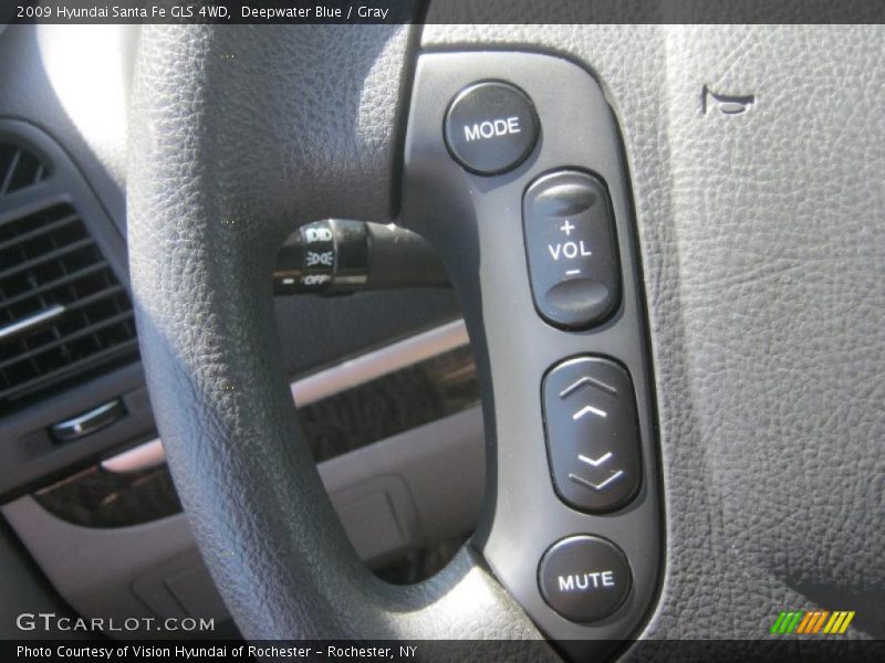 Deepwater Blue / Gray 2009 Hyundai Santa Fe GLS 4WD