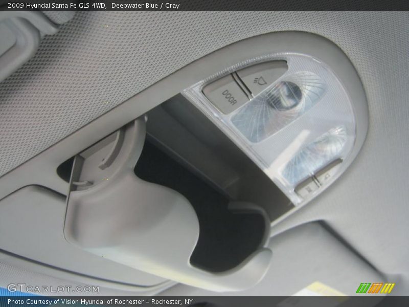 Deepwater Blue / Gray 2009 Hyundai Santa Fe GLS 4WD