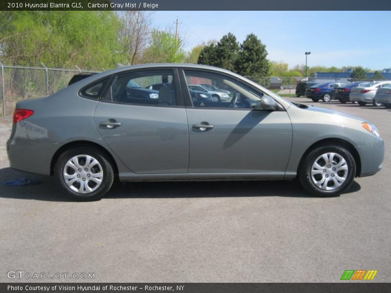 Carbon Gray Mist / Beige 2010 Hyundai Elantra GLS