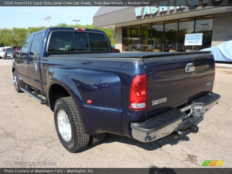 True Blue Metallic / Medium Flint 2005 Ford F350 Super Duty Lariat Crew Cab Dually