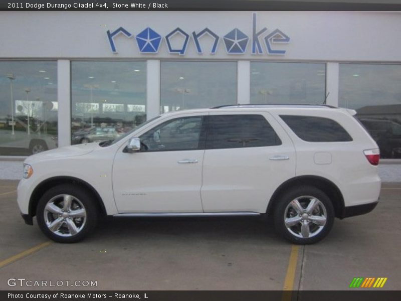 Stone White / Black 2011 Dodge Durango Citadel 4x4