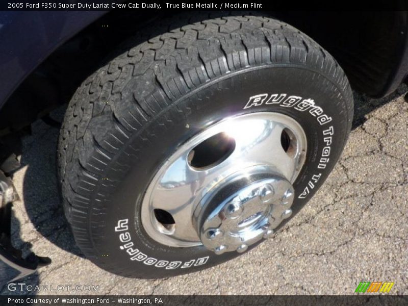 True Blue Metallic / Medium Flint 2005 Ford F350 Super Duty Lariat Crew Cab Dually