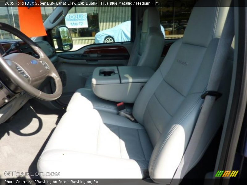 True Blue Metallic / Medium Flint 2005 Ford F350 Super Duty Lariat Crew Cab Dually
