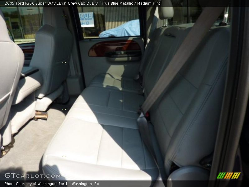 True Blue Metallic / Medium Flint 2005 Ford F350 Super Duty Lariat Crew Cab Dually