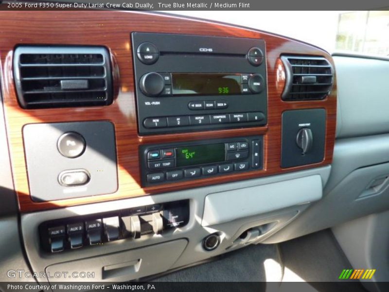 True Blue Metallic / Medium Flint 2005 Ford F350 Super Duty Lariat Crew Cab Dually
