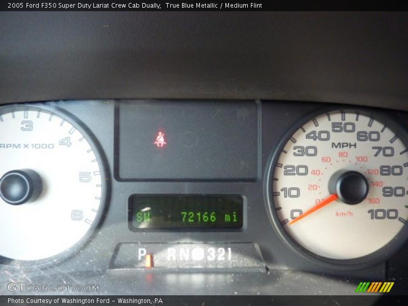 True Blue Metallic / Medium Flint 2005 Ford F350 Super Duty Lariat Crew Cab Dually
