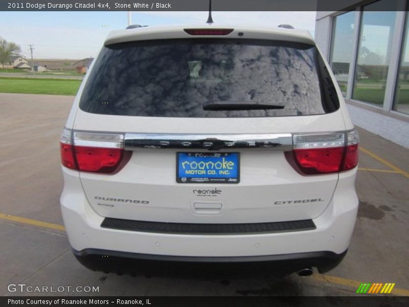 Stone White / Black 2011 Dodge Durango Citadel 4x4