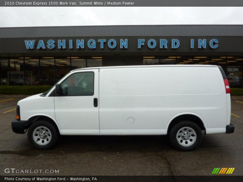 Summit White / Medium Pewter 2010 Chevrolet Express 1500 Work Van