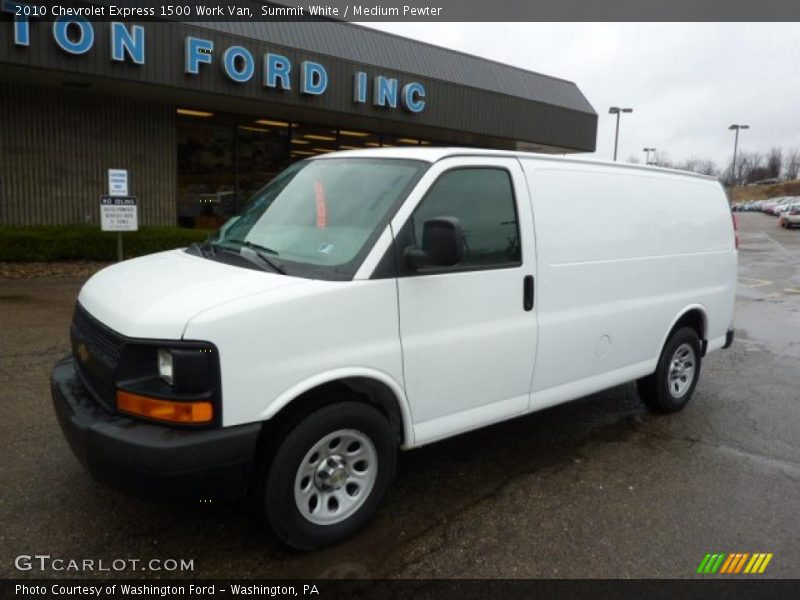 Summit White / Medium Pewter 2010 Chevrolet Express 1500 Work Van