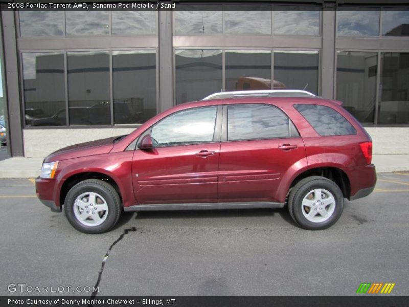 Sonoma Red Metallic / Sand 2008 Pontiac Torrent AWD