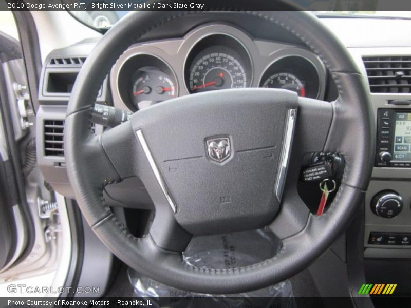 Bright Silver Metallic / Dark Slate Gray 2010 Dodge Avenger R/T