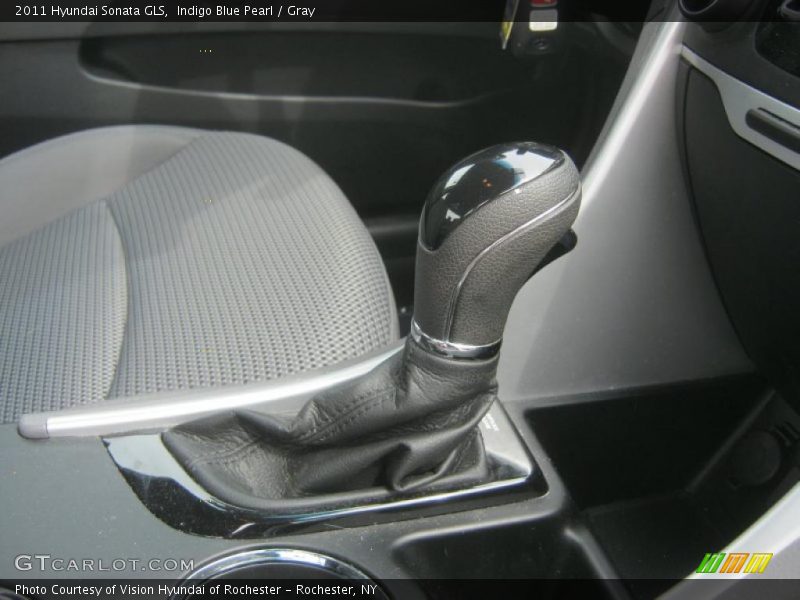 Indigo Blue Pearl / Gray 2011 Hyundai Sonata GLS