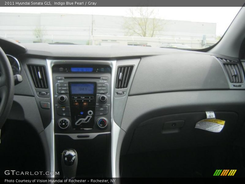 Indigo Blue Pearl / Gray 2011 Hyundai Sonata GLS