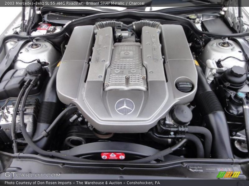  2003 SL 55 AMG Roadster Engine - 5.4 Liter AMG Supercharged SOHC 24-Valve V8