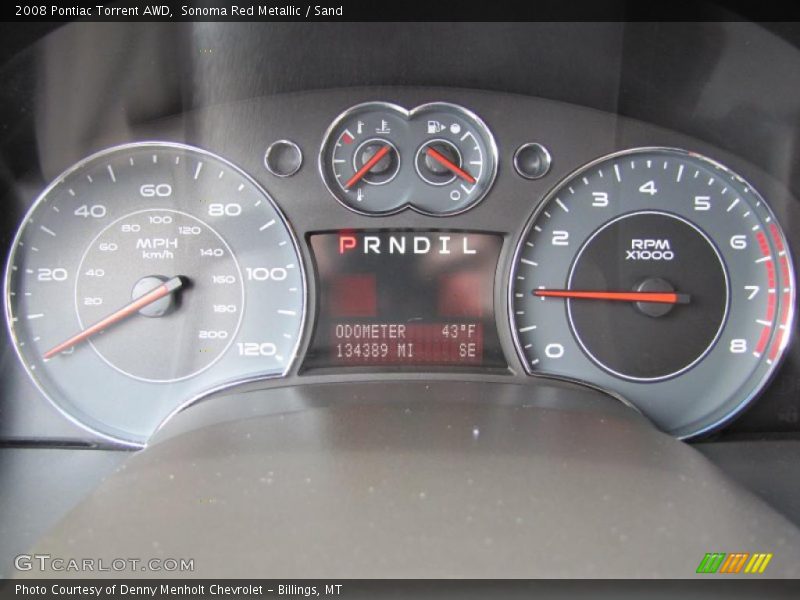 Sonoma Red Metallic / Sand 2008 Pontiac Torrent AWD