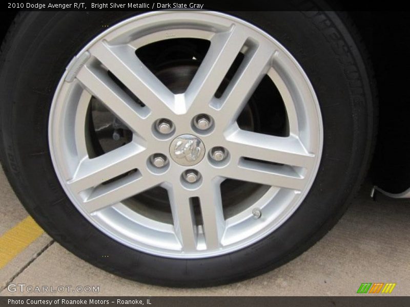 Bright Silver Metallic / Dark Slate Gray 2010 Dodge Avenger R/T