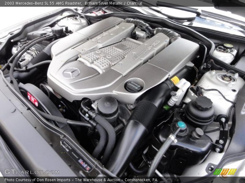  2003 SL 55 AMG Roadster Engine - 5.4 Liter AMG Supercharged SOHC 24-Valve V8