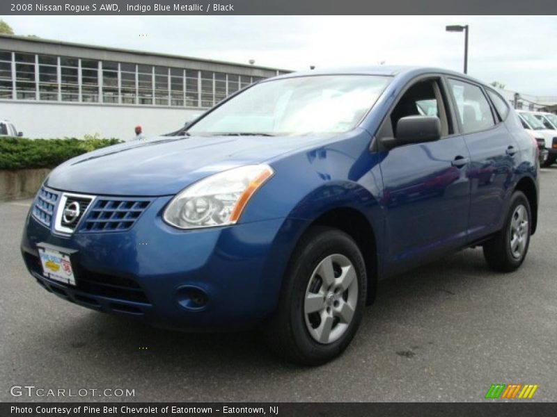 Indigo Blue Metallic / Black 2008 Nissan Rogue S AWD